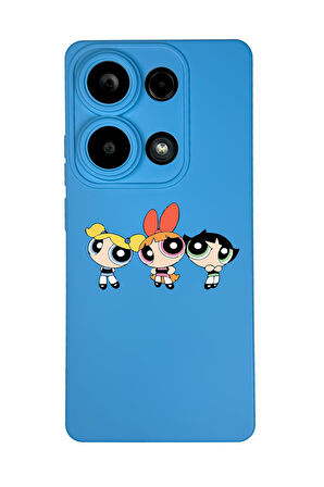 Xiaomi Redmi Note 13 Pro 4G Uyumlu Powerpuff Girls Desenli Premium Silikonlu Lansman Telefon Kılıfı