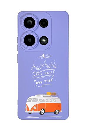 Xiaomi Redmi Note 13 Pro 4G Uyumlu Rota Belli Desenli Premium Silikonlu Lansman Telefon Kılıfı