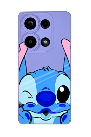 Xiaomi Redmi Note 13 Pro 4G Uyumlu Stitch Desenli Premium Silikonlu Lansman Telefon Kılıfı