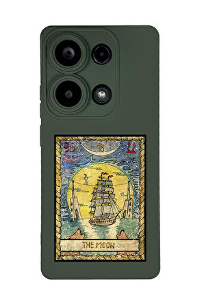 Xiaomi Redmi Note 13 Pro 4G Uyumlu The Moon Desenli Premium Silikonlu Lansman Telefon Kılıfı