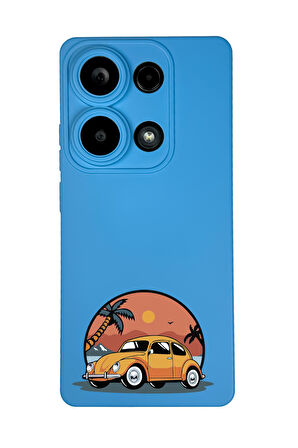 Xiaomi Redmi Note 13 Pro 4G Uyumlu Vosvos Desenli Premium Silikonlu Lansman Telefon Kılıfı