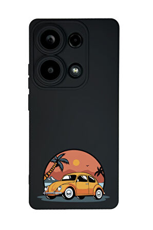 Xiaomi Redmi Note 13 Pro 4G Uyumlu Vosvos Desenli Premium Silikonlu Lansman Telefon Kılıfı