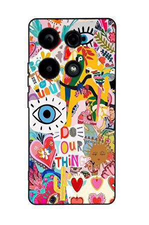 Xiaomi Redmi Note 13 Pro 4G Uyumlu Fun Desenli Premium Silikonlu Lansman Telefon Kılıfı