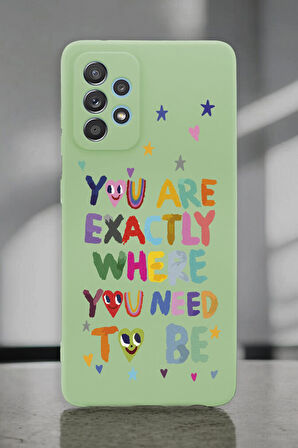 Samsung A72 Uyumlu Need To Be Desenli Premium Silikonlu Lansman Telefon Kılıfı