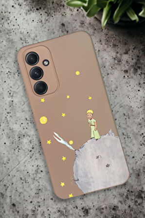 Samsung Galaxy A54 Uyumlu Küçük Prens Desenli Premium Silikonlu Lansman Telefon Kılıfı