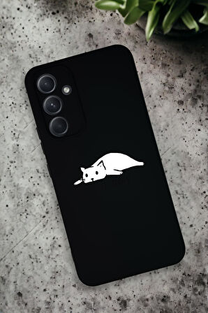 Samsung Galaxy A54 Uyumlu Not Today Desenli Premium Silikonlu Lansman Telefon Kılıfı