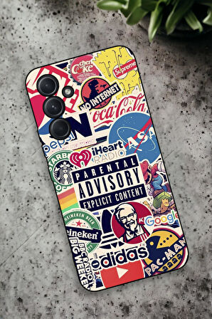 Samsung Galaxy A54 Uyumlu Parental Desenli Premium Silikonlu Lansman Telefon Kılıfı