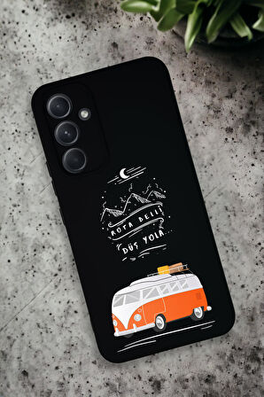 Samsung Galaxy A54 Uyumlu Rota Belli Desenli Premium Silikonlu Lansman Telefon Kılıfı