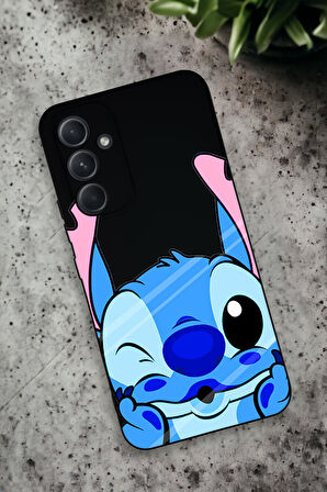 Samsung Galaxy A54 Uyumlu Stitch Desenli Premium Silikonlu Lansman Telefon Kılıfı