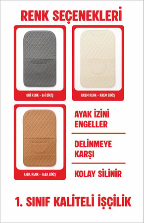 KİA STONİC UYUMLU 2 ADET SİYAH DERİ MAVİ DİKİŞLİ ARAÇ İÇİ KOLTUK ORGANİZERİ