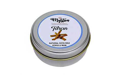 Soya Wax Mum Kokulu Tenekede Tarçın