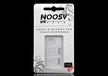 Noosy: Nano ve Micro Sim Kart Adaptörü (4767)