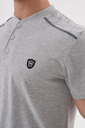 Mecit 2980 Gri Büyük Beden 3 Parça Erkek Şortlu Pijama Takımı