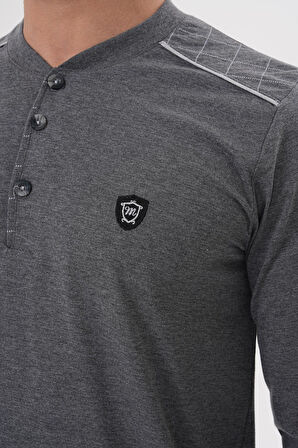 Mecit 2982 Füme Büyük Beden Uzun Kollu Erkek Pijama Takımı