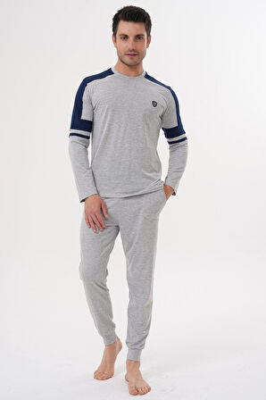 Mecit 2990 Gri Erkek Pijama Takımı