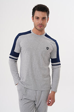 Mecit 2990 Gri Erkek Pijama Takımı