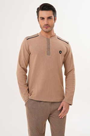 Mecit 2998 Kahve Selanik Kumaş Kışlık Erkek Pijama Takımı