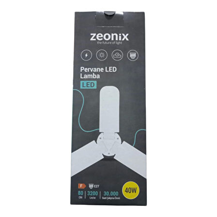 Zeonix 40w 3 Kanatlı Pervane Ampul