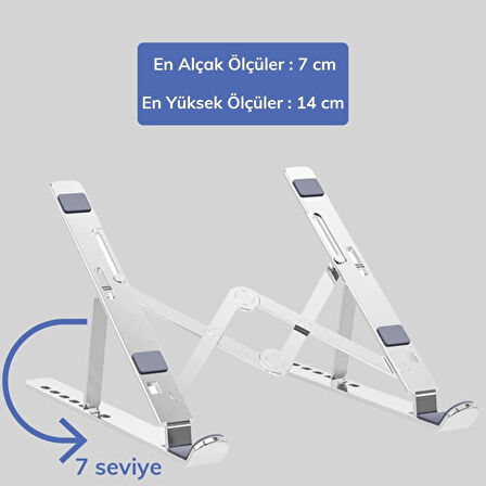 Ayarlanabilir Dizüstü Destek Tabanı Tamamen Katlanabilir Taşınabilir Laptop Yü