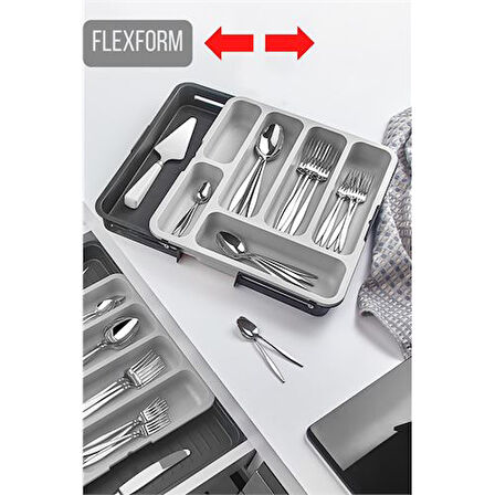 FlexForm Çift Taraflı Uzayabilen Çekmece Içi Kaşıklık