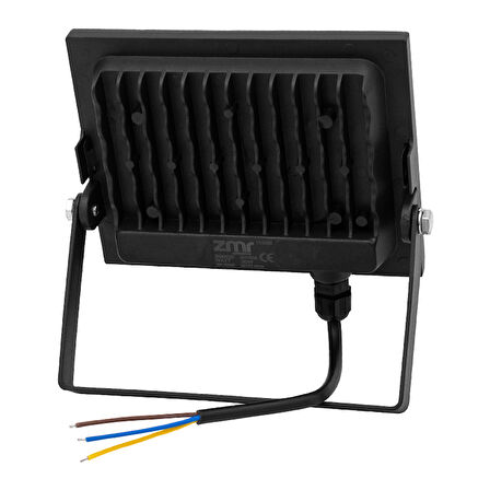 ZMR 30 WATT 6500K IP66 150* IŞIK AÇISI 220 VOLT SİYAH SLİM KASA LED PROJEKTÖR (