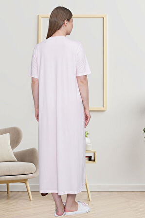 Mecit 6049 Pembe Büyük Beden Kadın Gecelik