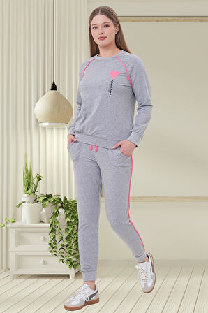 Mecit 6200 Gri Spor Kadın Pijama Takımı