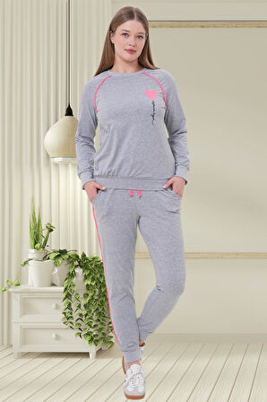 Mecit 6200 Gri Spor Kadın Pijama Takımı