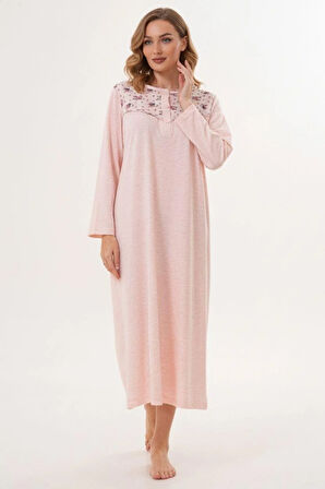 Mecit 6207 Pudra Büyük Beden Kadın Gecelik