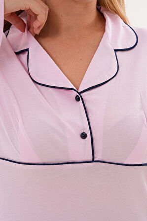 Mecit 6308 Pembe Kadın Gecelik