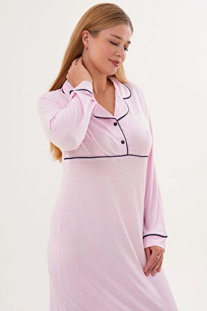 Mecit 6308 Pembe Kadın Gecelik