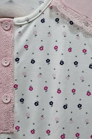 Mecit 6358 Pembe Kadın Uzun Sabahlıklı Pijama Takımı