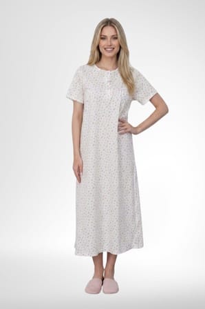 Mecit 6385 Pembe Büyük Beden Kadın Sabahlık Pijama Gecelik Set
