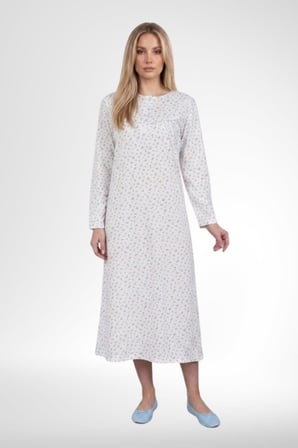 Mecit 6386 Mavi Büyük Beden Kadın Sabahlık Pijama Gecelik Set