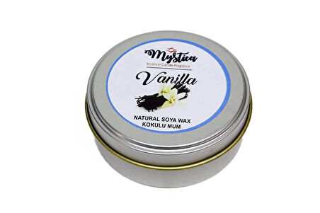 Soya Wax Mum Kokulu Tenekede Vanilla