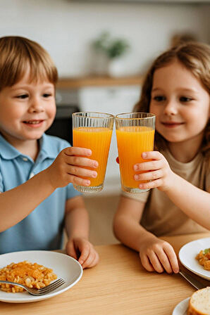 Modern Çizgili Tasarım 6'lı Bardak Seti – Hem Şık Hem Dayanıklı-Su - Meşrubat - Soğuk Kahve Bardağı