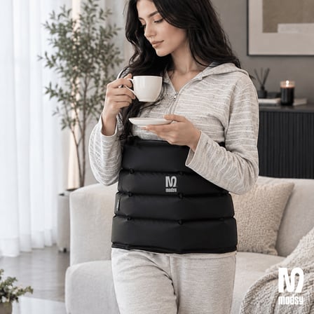 Modsy Kompresyon Lenf Drenaj Masaj Aleti - 3 Mod 10 Seviye, Giyilebilir, 5 Odacıklı, Hava Basınçlı Masaj Cihazı