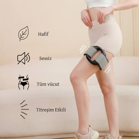 Modsy 8 Mod Dijital LED Ekranlı Titreşimli Vücut Masaj Aleti – Bölgesel İncelme, Sıkılaştırma & Masaj Kemeri Cihazı