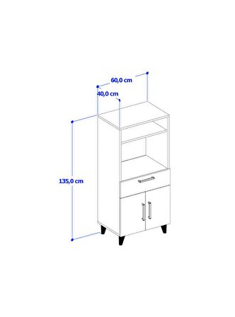 Şile Mutfak Dolabı - Çekmeceli - Dolaplı - Raflı - Atlantik Çam
