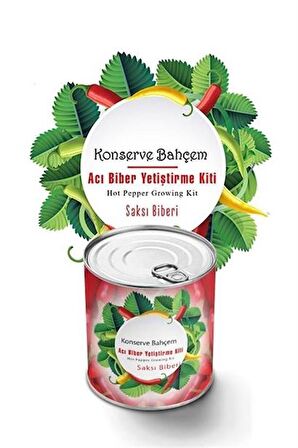 Marydien Konserve Bahçem Evde Konservede Acı Saksı Biberi Yetiştirme Kiti