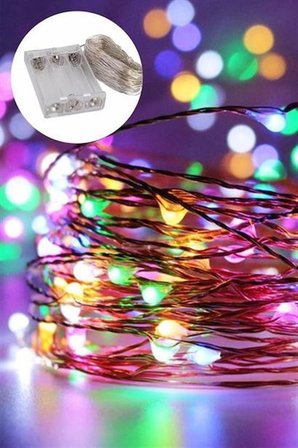 Marydien Pilli Dekoratif Peri Led Işık 3 Metre (RGB) Gaming Aydınlatma
