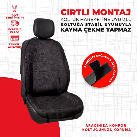 Siyah Cam Kırığı Jakar Dokuma Minder