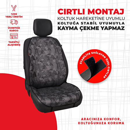 Füme Cam Kırığı Jakar Dokuma Minder