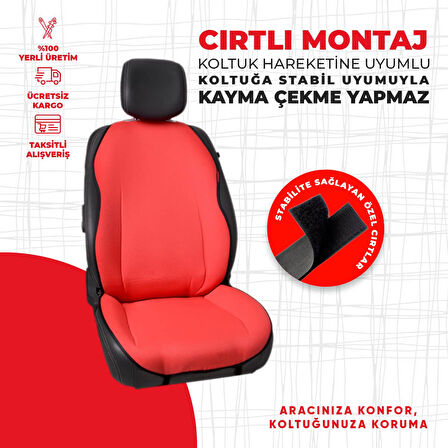 Kırmızı Custom Jakar Dokuma Minder