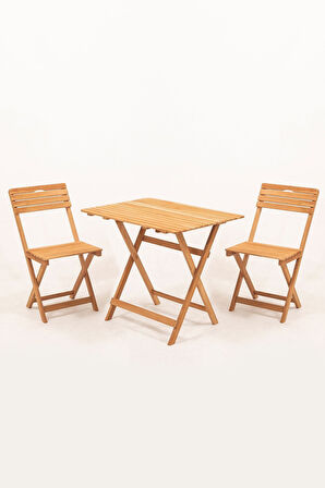 Bahçe Balkon Teras - (2 1) Bistro Masa-sandalye Takımı 60x80cm