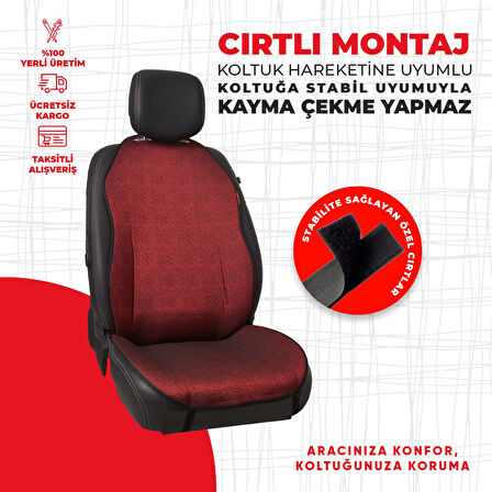 Bordo Damarlı Jakar Dokuma