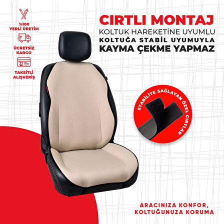 Düz Krem Jakar Dokuma