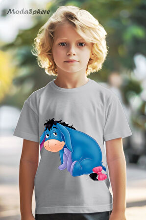 MAVİ EŞŞEK BASKILI OVERSIZE TİŞÖRT