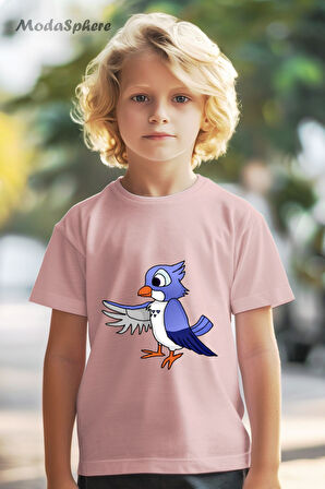 HAYVAN FİGÜRLÜ BIRD KUŞ BASKILI OVERSIZE TİŞÖRT