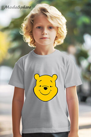 HAYVAN FİGÜRLÜ WINNIE KAFA BASKILI OVERSIZE TİŞÖRT